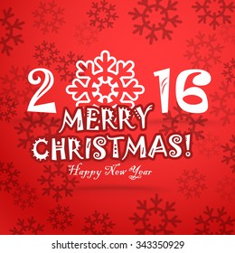 Christmas greeting card template