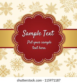 Christmas greeting card template design