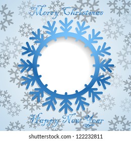 Christmas greeting card template. Ready for a text