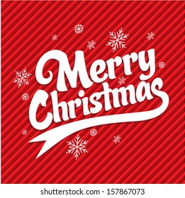 Christmas Greeting Card and text Vector, Red Background 2