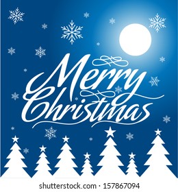 Christmas Greeting Card and text with Vector Background 1