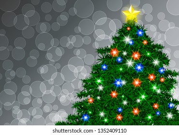 Christmas Greeting Card, Christmas tree