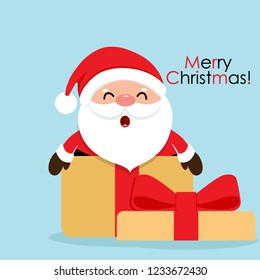 Christmas Greeting Card with Christmas tree, vector illustration.