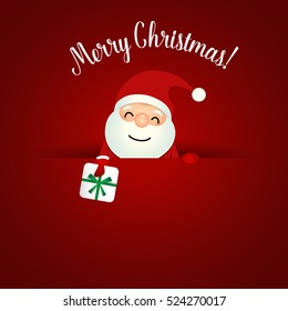 Tarjeta de felicitación de Navidad con árbol de Navidad. Ilustración vectorial.