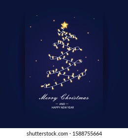 christmas greeting card and