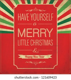 Christmas Greeting Card - Typographic Design