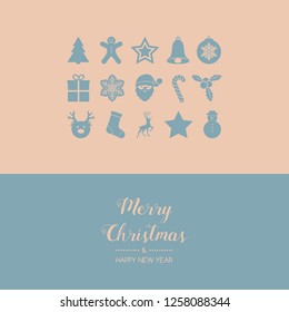 Christmas greeting card. Vector