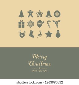 Christmas greeting card. Vector