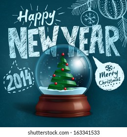 Christmas greeting card. Vector