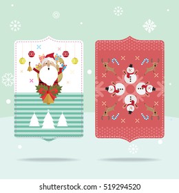 Christmas greeting card vector