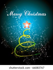 Christmas greeting card. Vector.