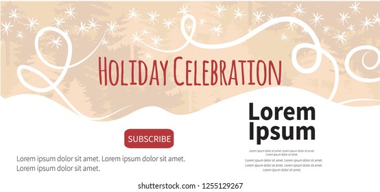 Christmas greeting card vector concept.  Vector Christmas Poster. Template for banners, presentations and greeting cards. Vector illustration.