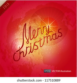 Christmas greeting card. Vector. eps 10