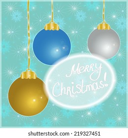 Christmas greeting card. Vector eps 10.