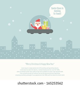 Christmas Greeting Card, vector EPS10