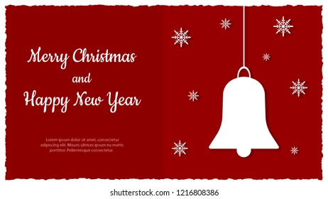 Christmas greeting card. Vector illustration