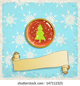 christmas greeting card, vector illustration, eps10