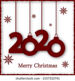 Christmas greeting card. Vector illustration