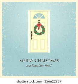 Christmas greeting card. Vector illustration, eps 10.