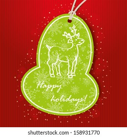 Christmas greeting card. Vector illustration