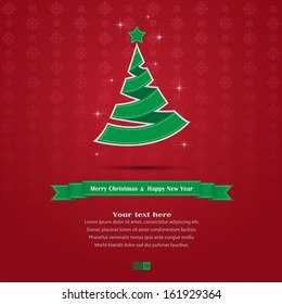 Christmas greeting card vector illustration