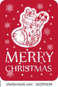 Christmas greeting card. Vector illustration