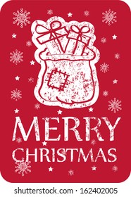 Christmas greeting card. Vector illustration