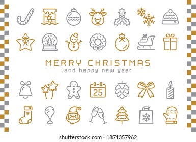 Christmas greeting card. vector illustration.