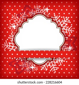 Christmas greeting card. Vector illustration.