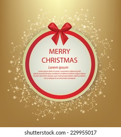 Christmas Greeting Card. Vector illustration.