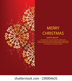 Christmas Greeting Card. Vector illustration.