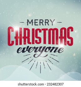 Christmas Greeting Card. Vector Illustration