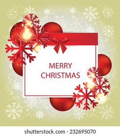 Christmas Greeting Card. Vector illustration.