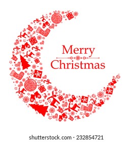 Christmas Greeting Card. vector illustration 