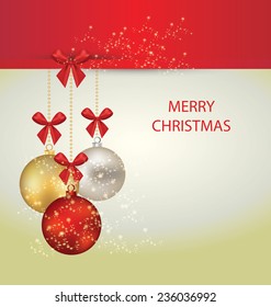 Christmas Greeting Card. Vector illustration.