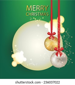 Christmas Greeting Card. Vector illustration.
