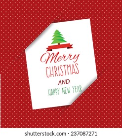 Christmas Greeting Card. Vector illustration.