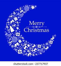 Christmas Greeting Card. vector illustration 