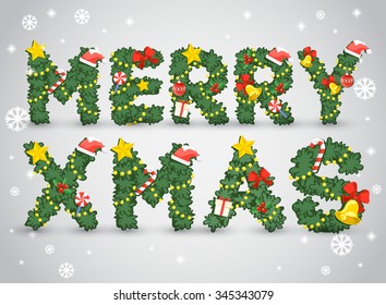 Christmas Greeting Card : Vector Illustration