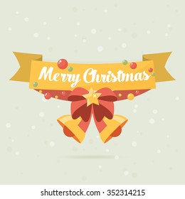 Christmas greeting card. Vector illustration