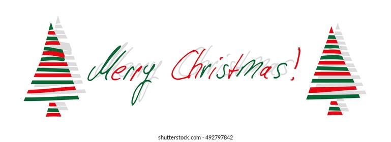 Christmas greeting Card, vector illustration