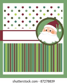 christmas greeting card, vector illustration