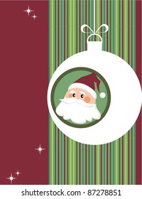 christmas greeting card, vector illustration