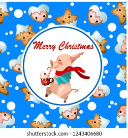 Christmas Greeting Card. Vector New Year posters. Merry Christmas banners
