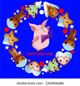 Christmas Greeting Card. Vector New Year posters. Merry Christmas banners