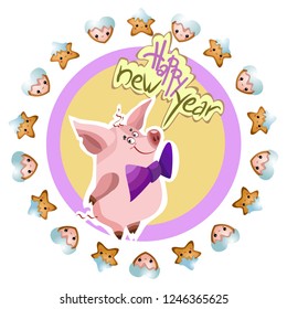 Christmas Greeting Card. Vector New Year posters. Merry Christmas banners