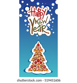 Christmas Greeting Card. Vector New Year posters. Merry Christmas banners