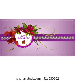 Christmas Greeting Card. Vector New Year posters. Merry Christmas banners