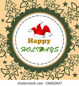 Christmas Greeting Card. Vector New Year posters. Merry Christmas banners