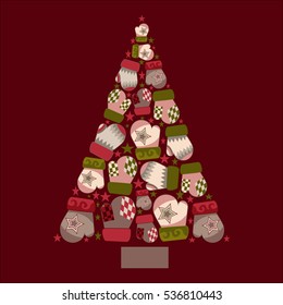 Christmas Greeting Card. Vector New Year posters. Merry Christmas banners